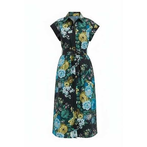 TUCKERNUCK Black Verdant Floral Chloe Dress Size L NWT - Picture 4 of 4